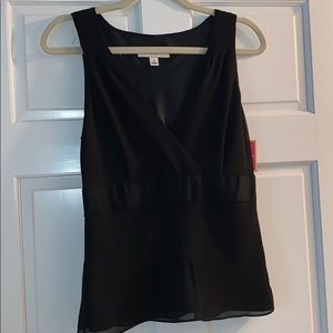 Black Sleeveless Blouse